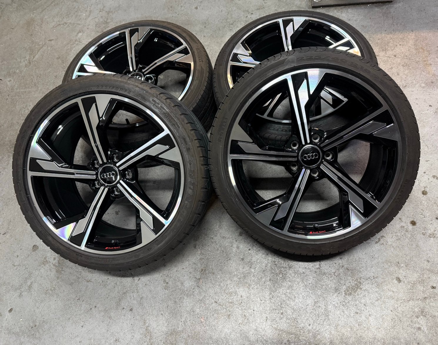 ✅ 18 Inch 5x112 Audi Sport Velgen A3 A4 A5 A6 S3 S4 S6 RS TT, Auto-onderdelen, Banden en Velgen, 18 inch, Gebruikt, Banden en Velgen