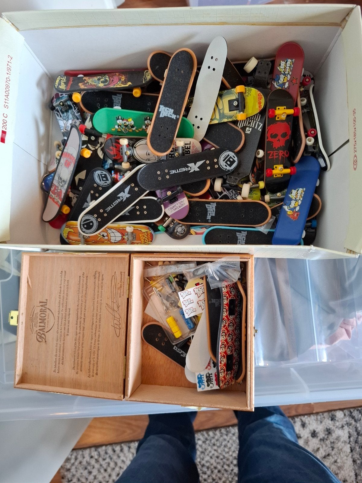 Grote verzameling Tech Decks en andere fingerboards, Ophalen of Verzenden, Gebruikt, Jongen of Meisje