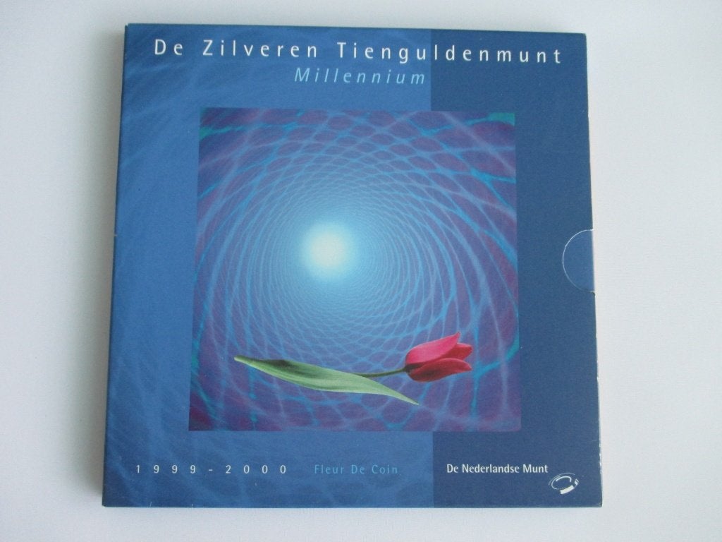 10 gulden 1999 fdc, Postzegels en Munten, Munten | Nederland, Setje, Koningin Beatrix, Zilver, Ophalen of Verzenden