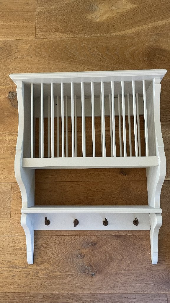 bordenrek, Huis en Inrichting, Ophalen of Verzenden, Zo goed als nieuw, Hout, Grijs
