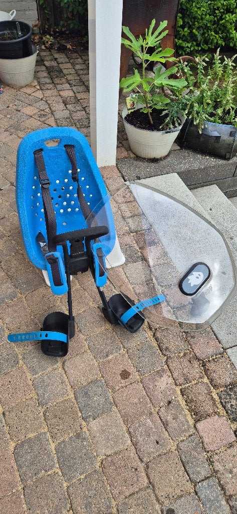 Thule Yepp voorzitje met adapter en windscherm, Ophalen, Yepp, Voorzitje, Gebruikt