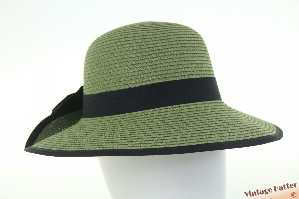 Visor-achtige zomerhoed Mlle Citron varengroen 54-57 nieuw, Hoed, Mademoiselle Citron, Nieuw, One size fits all