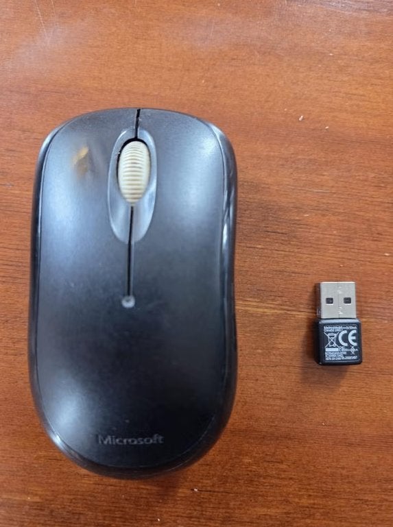 Microsoft wireless mouse, Computers en Software, Muizen, Ophalen, Muis, Gebruikt, Draadloos