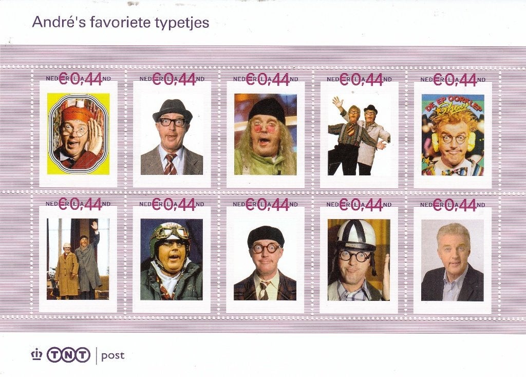 Nederland- 2007 - Boekje + Vel Andre van Duin Typetjes- P, Verzenden, Na 1940, Postfris