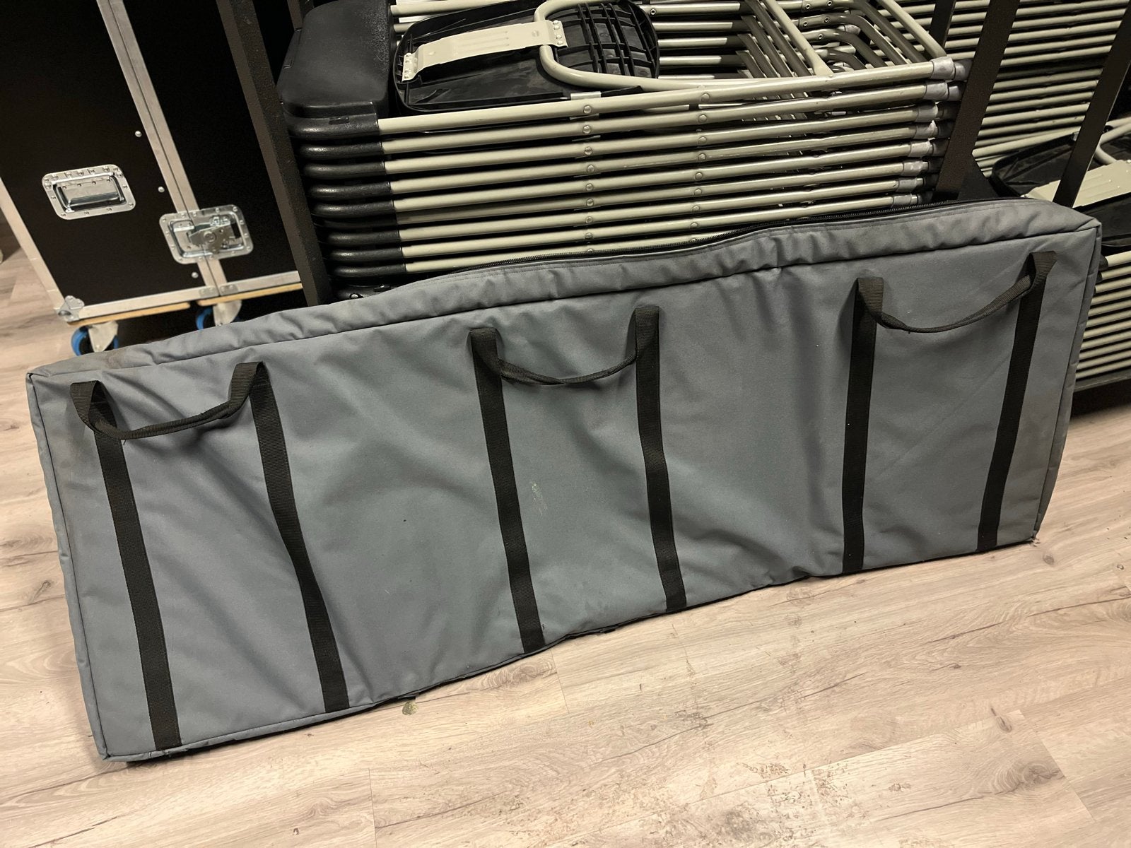 Grote grijze draagtas voor drumscherm, Ophalen, Gebruikt, Percussie