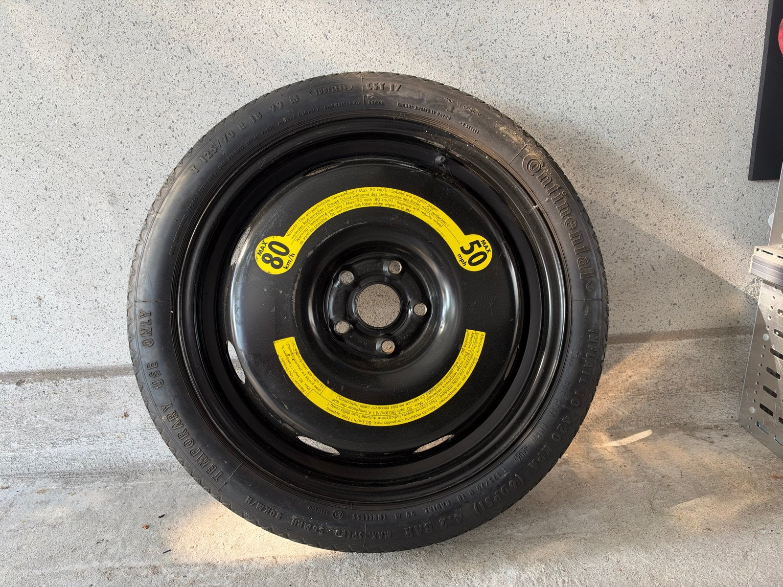 Continental thuiskomer 125/70 R18 99M, Auto diversen, Ophalen, Gebruikt