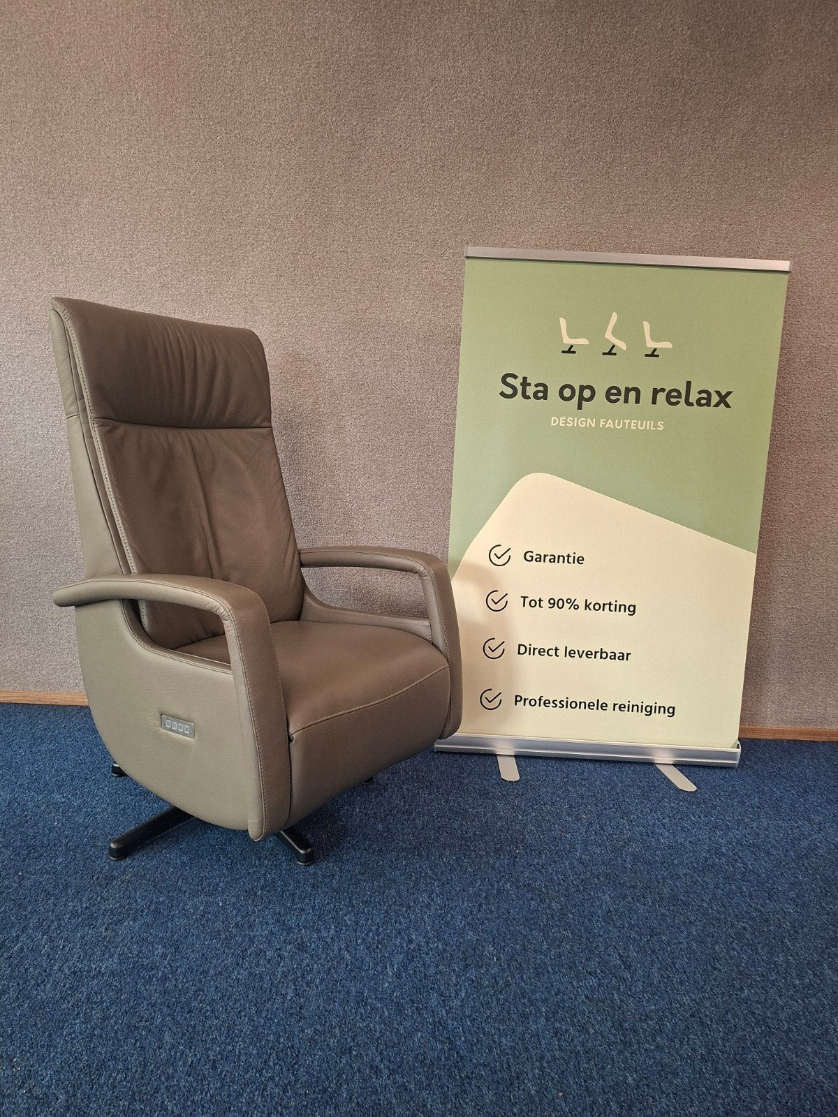 Set Elektrische relax fauteuils De Toekomst als nieuw, Huis en Inrichting, Fauteuils, Ophalen of Verzenden, Zo goed als nieuw