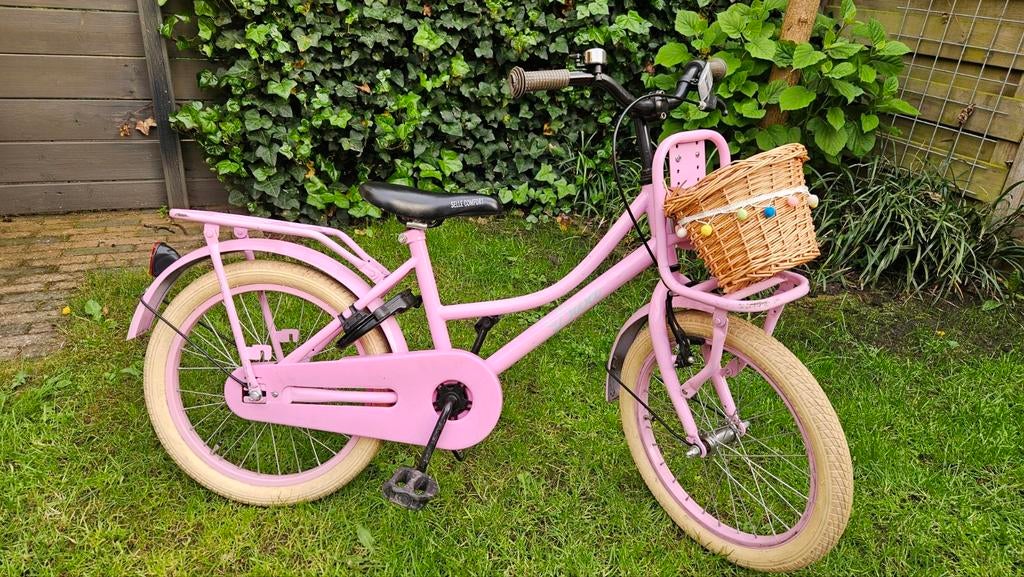 Kinderfiets 18 inch met mandje, Fietsen en Brommers, Ophalen, Terugtraprem, Spirit Diva, 16 tot 20 inch