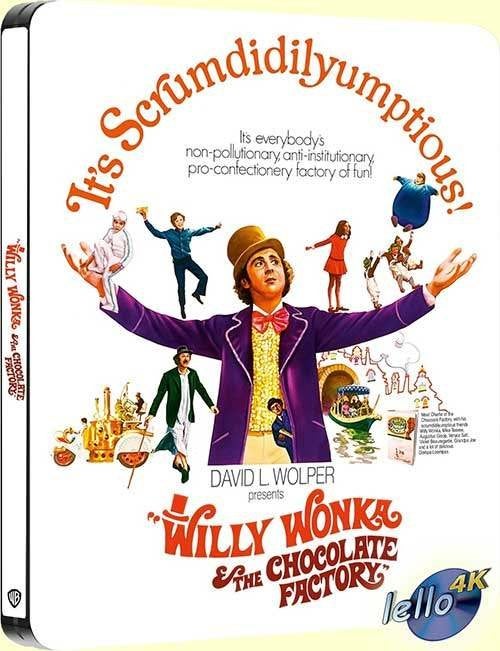 Blu-ray 4K Willy Wonka the Chocolate Factory (Gene Wilder)SB, Cd's en Dvd's, Ophalen of Verzenden, Nieuw in verpakking, 4K Ultra HD Blu-ray