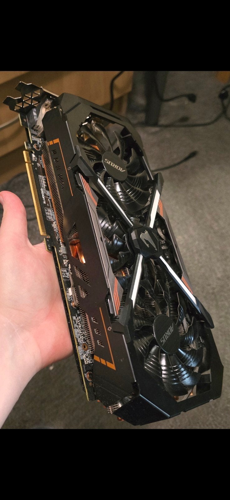 Gigabyte Aorus GeForce GTX 1080 Ti 11gb, Computers en Software, Videokaarten, PCI-Express 3, Gebruikt, HDMI, Ophalen of Verzenden
