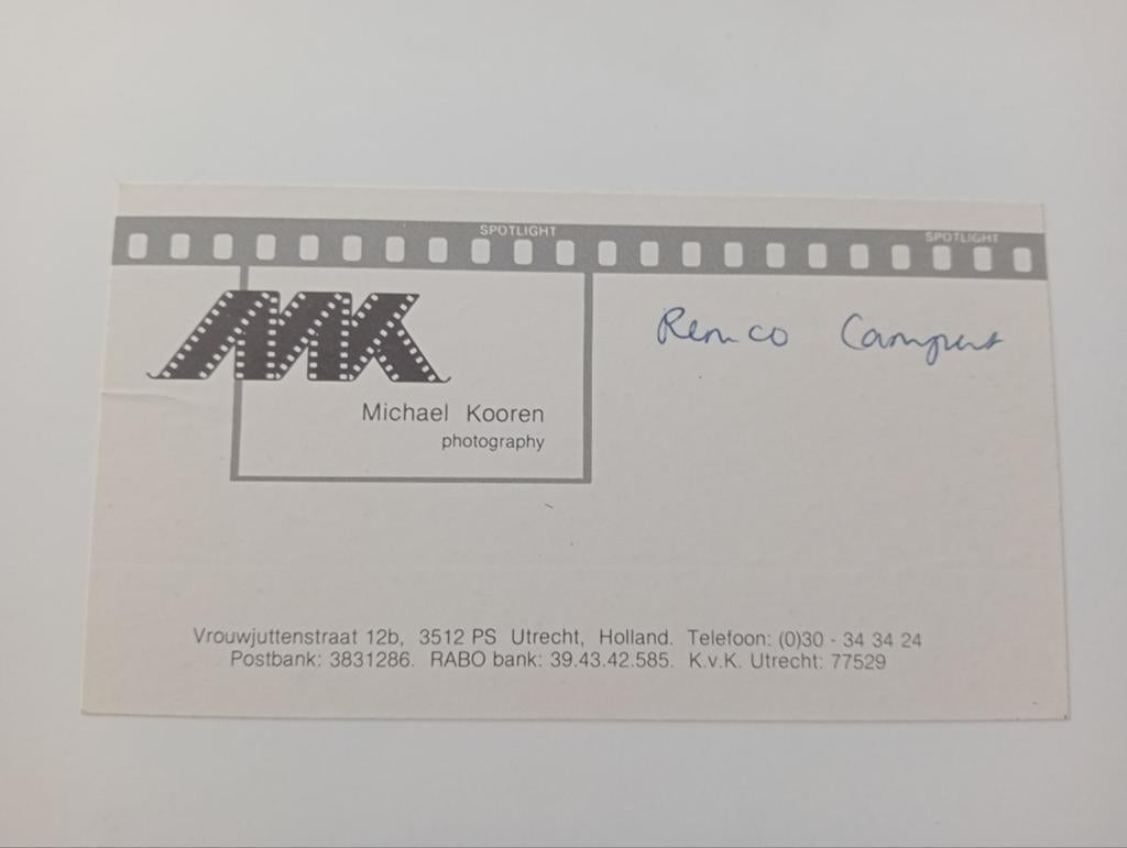 Michael Kooren portretfoto Remco Campert jaren 90, Ophalen of Verzenden