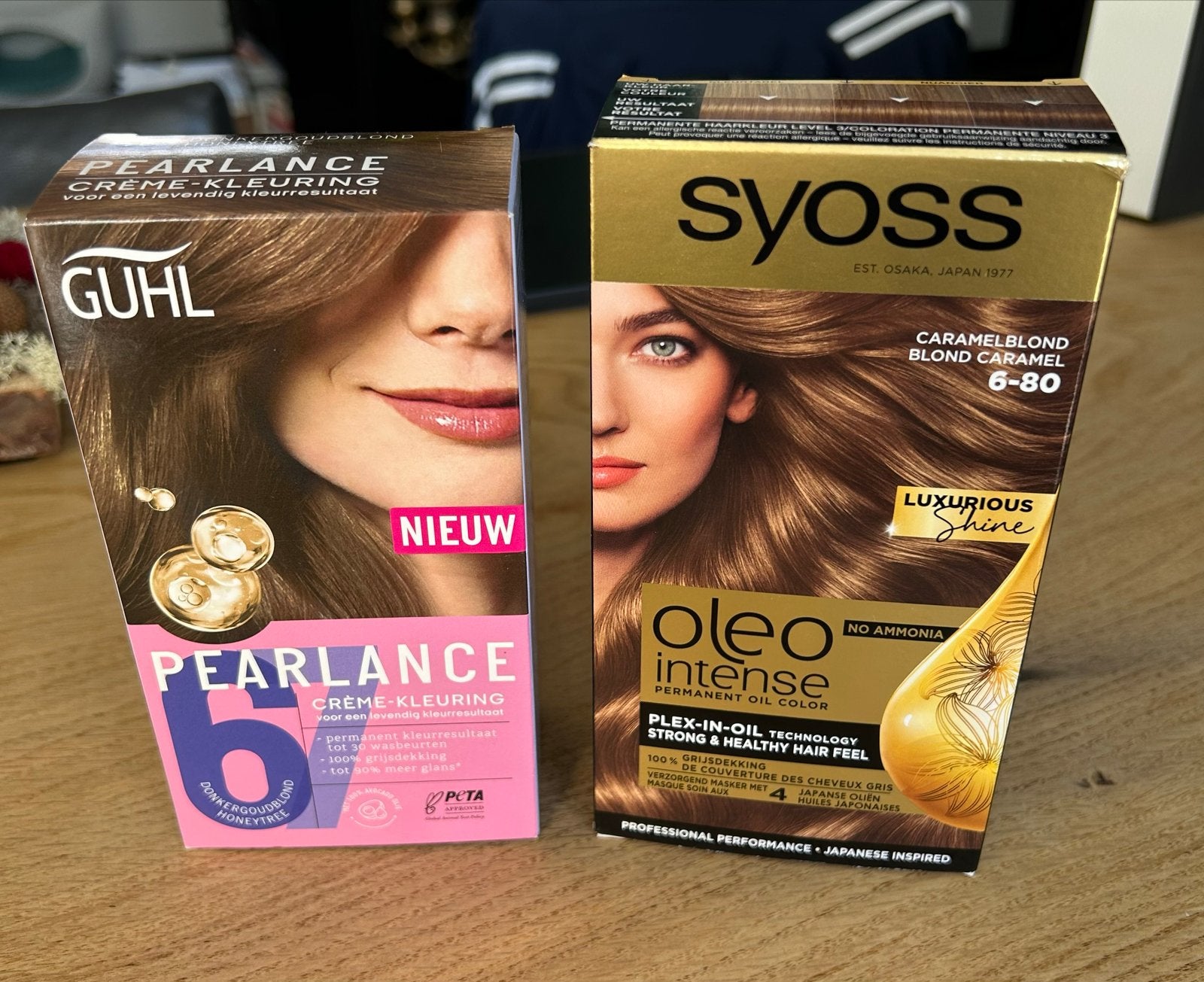 Haarverf: 10x Guhl Donkergoudblond & 1x Syoss Caramelblond, Ophalen of Verzenden, Nieuw, Overige typen