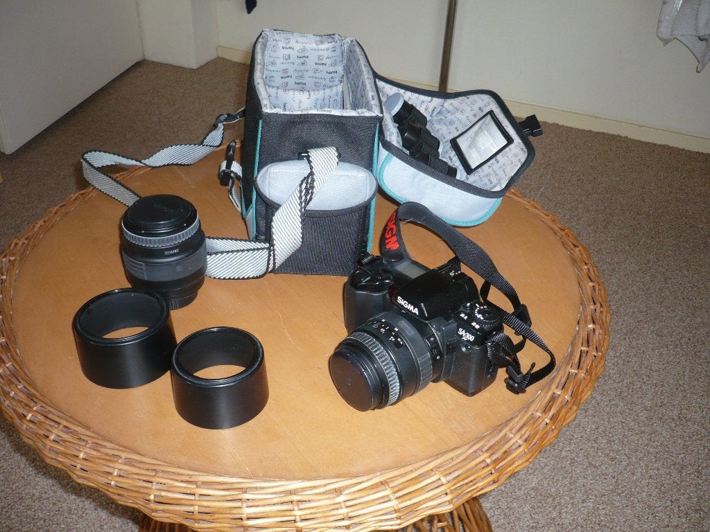 te koop analoog spiegelreflex fototoestel Sigma+accessoires, Ophalen of Verzenden, Gebruikt, Spiegelreflex, Overige Merken