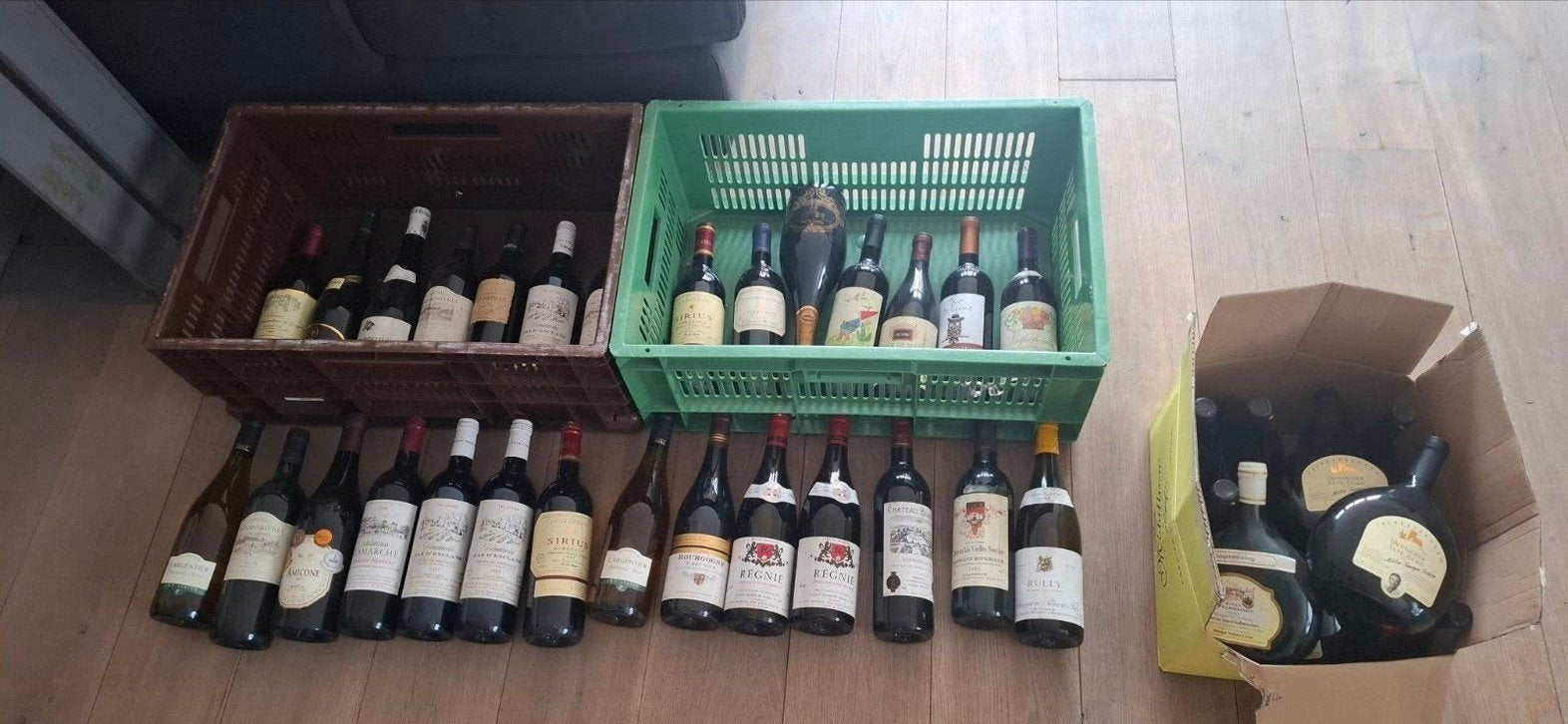 Collectie oude wijnen, Ophalen, Frankrijk, Rode wijn, Vol