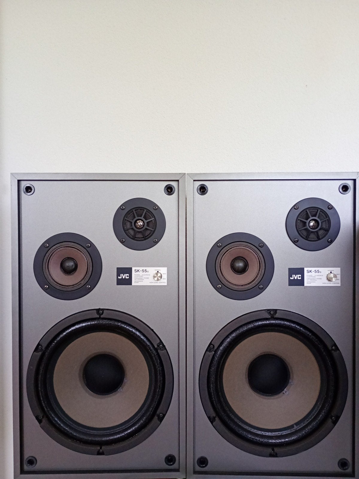 JVC SK-55S Vintage Stereo Speakers - Krachtig Geluid, Gebruikt, JVC, Ophalen of Verzenden, 60 tot 120 watt