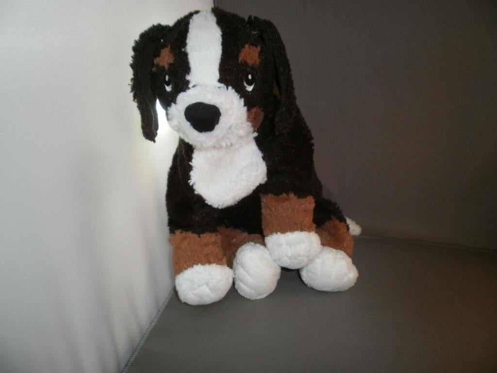 Ikea hond hoppig berner sennen tweekleurig bruin wit 35 cm, IKEA, Nieuw, Middelgroot (20 tot 80 cm), Meerkleurig
