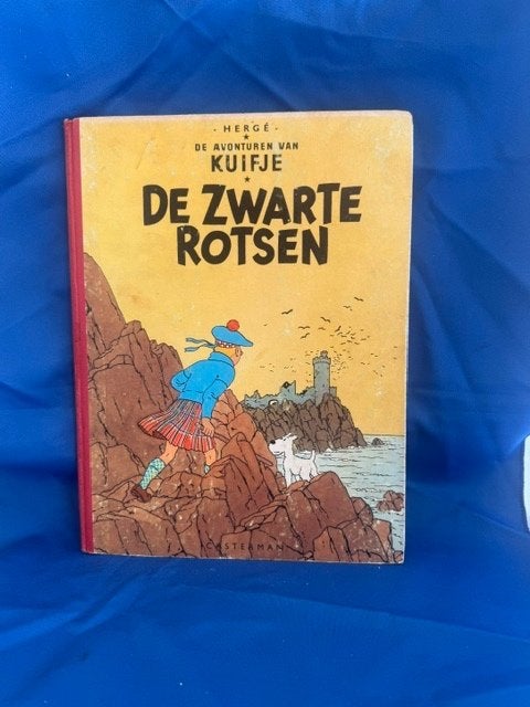 Kuifje de zwarte rotsen harde kaft, Boeken, Gelezen, Verzenden, Eén stripboek, Hergé