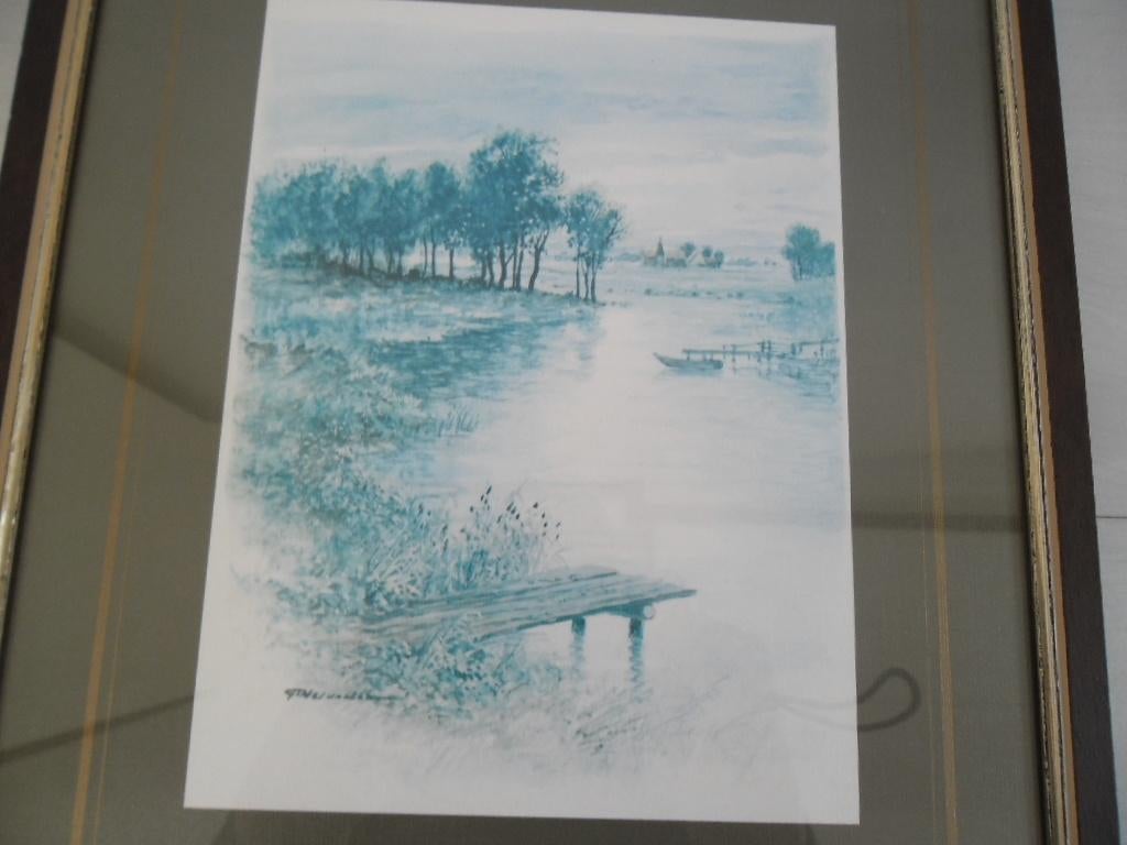 schilderij GTNU Vester Art Gifts h.33 br.27 cm., Minder dan 50 cm, Gebruikt, Ophalen of Verzenden, Schilderij