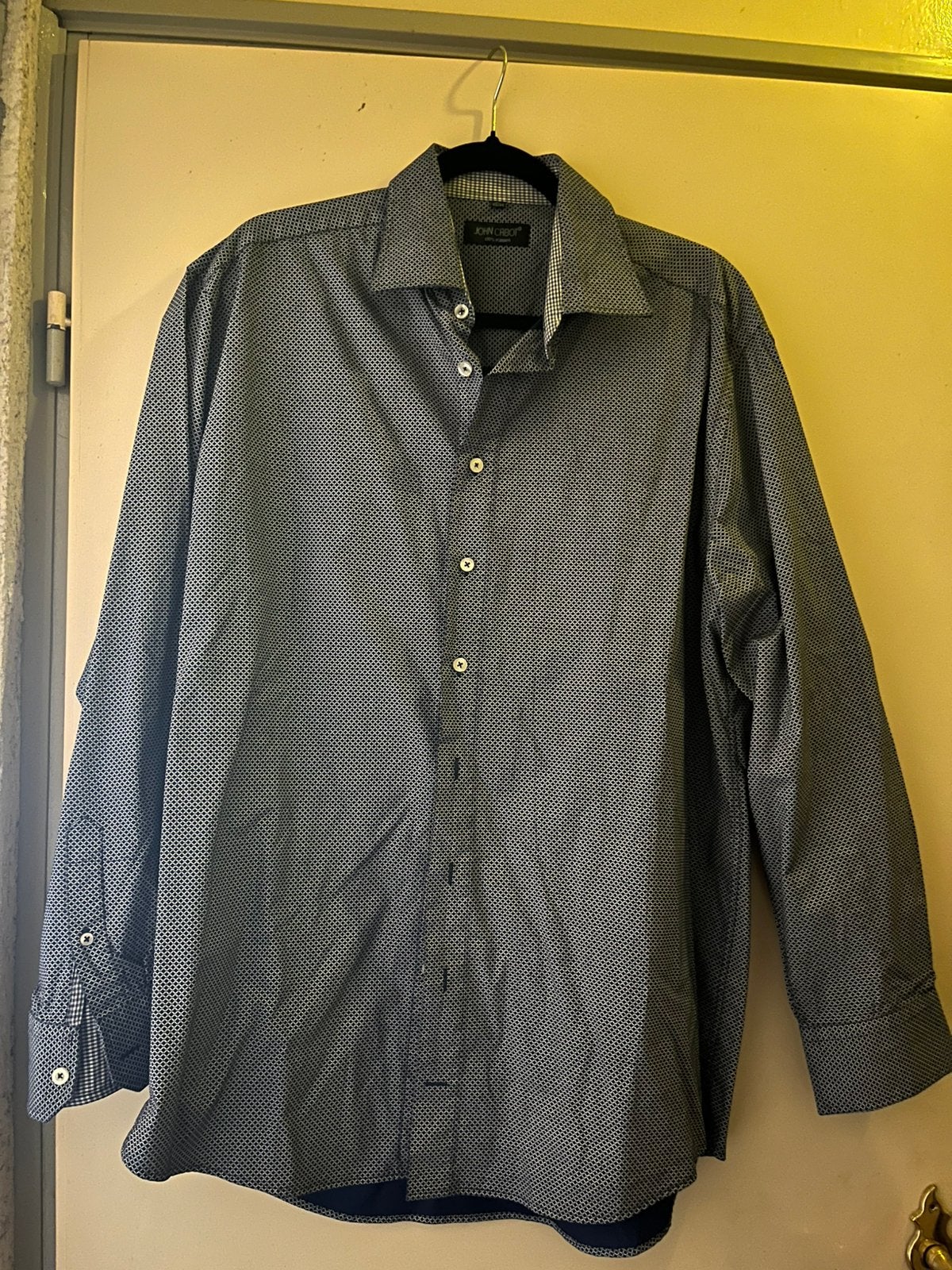 Blauwe blouse voor heren! Maat xl, Kleding | Heren, Overhemden, Ophalen, Zo goed als nieuw, Blauw, Halswijdte 43/44 (XL)