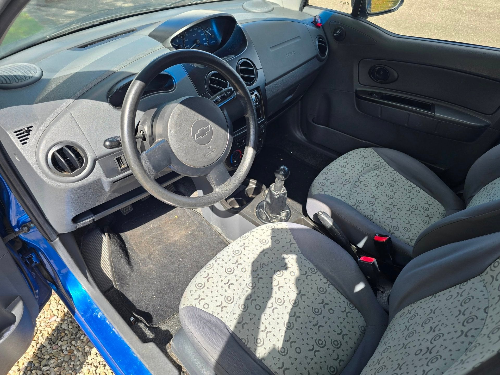 Chevrolet Matiz 0.8 Pure, Auto's, Voorwielaandrijving, Gebruikt, ABS, Blauw