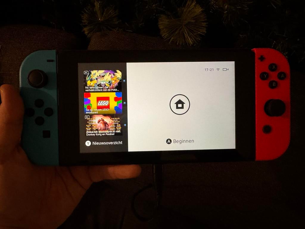 Nintendo Switch met accessoires en draagtas/reistas, Ophalen, Gebruikt, Met 2 controllers, Switch Original
