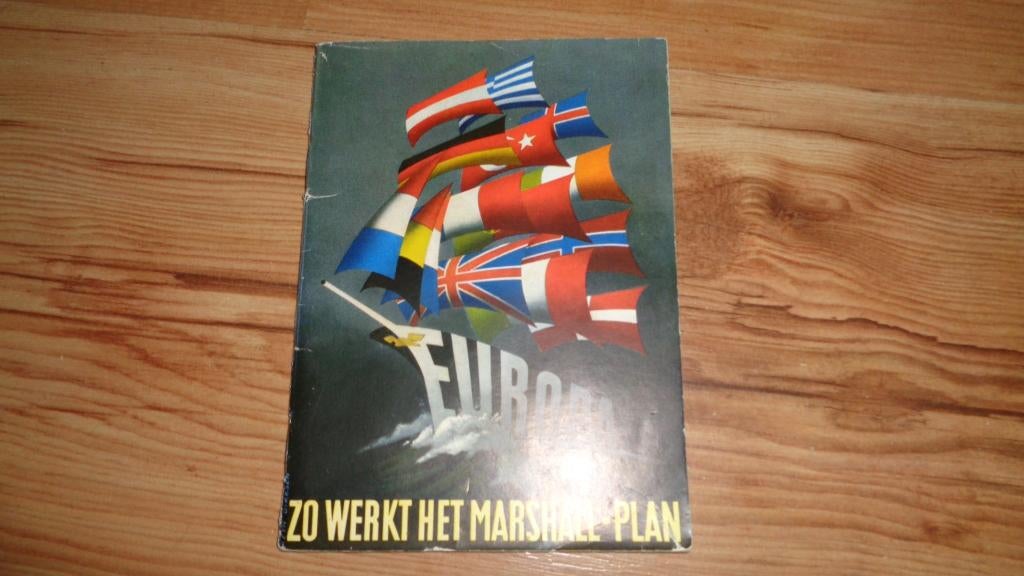 1950 brochure Marshall plan, Verzenden, Overige soorten, Nederland, Overige typen