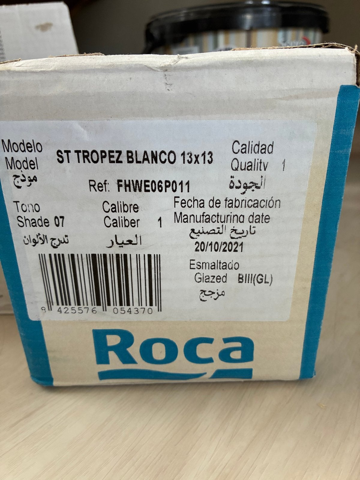 Roca ST TROPEZ BLANCO 13x13 tegels (ca. 3 m²), Doe-het-zelf en Verbouw, Tegels, Nieuw, Ophalen of Verzenden, Minder dan 20 cm