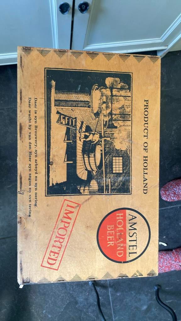 Vintage Amstel Holland Bier Houten Krat - Decoratief, Ophalen of Verzenden