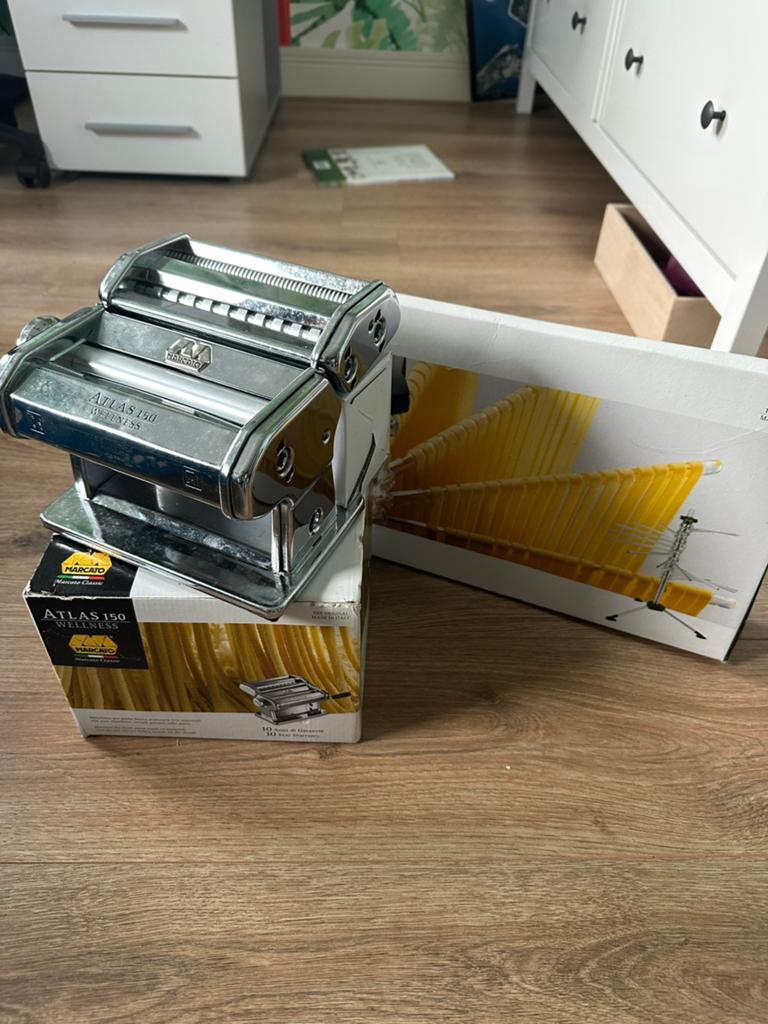 Marcato Atlas 150 Wellness Pastamachine, Zilver, Ophalen of Verzenden, Zo goed als nieuw, Metaal
