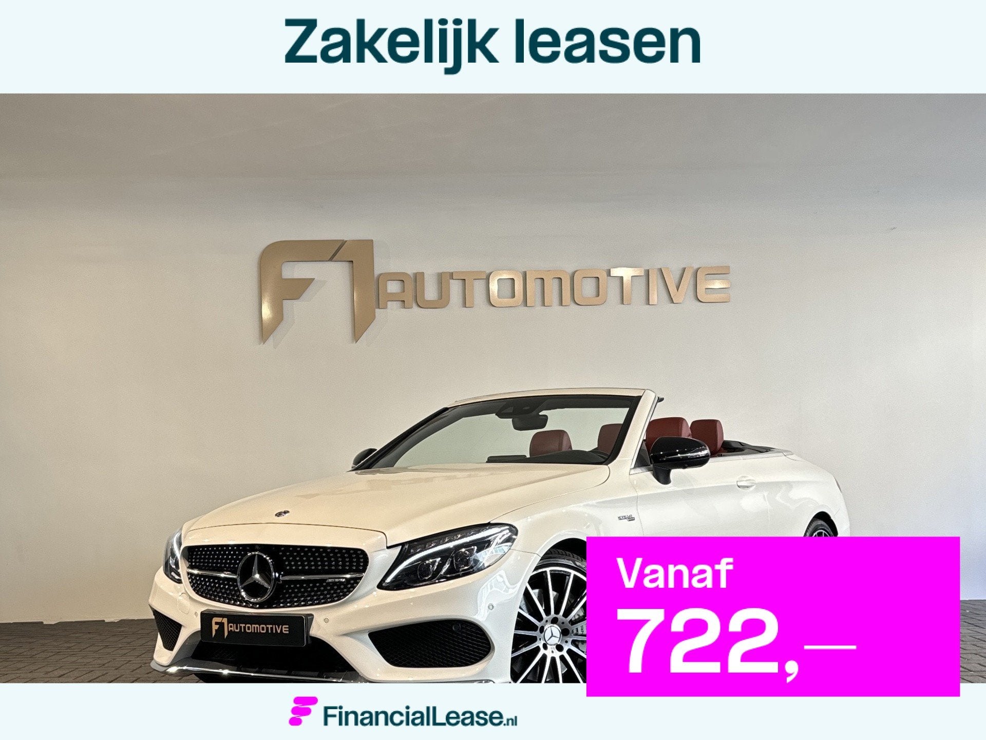 Mercedes-Benz C-klasse Cabrio AMG 43 4M Burmester|Memory|VOL, Automaat, Dealer onderhouden, Gebruikt, Euro 6