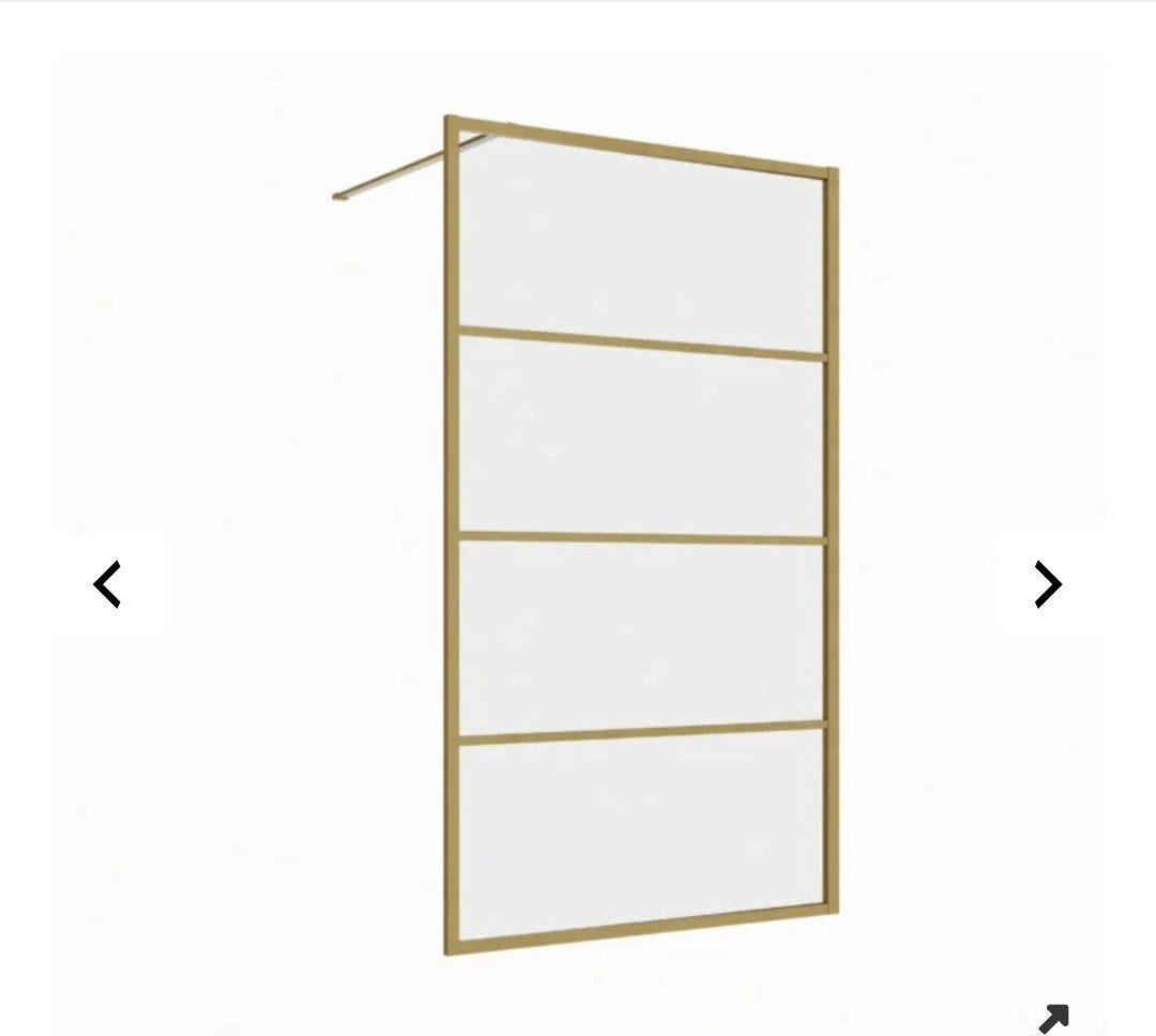 Gouden douchewand 80x200, Doe-het-zelf en Verbouw, Sanitair, Douche, Ophalen of Verzenden