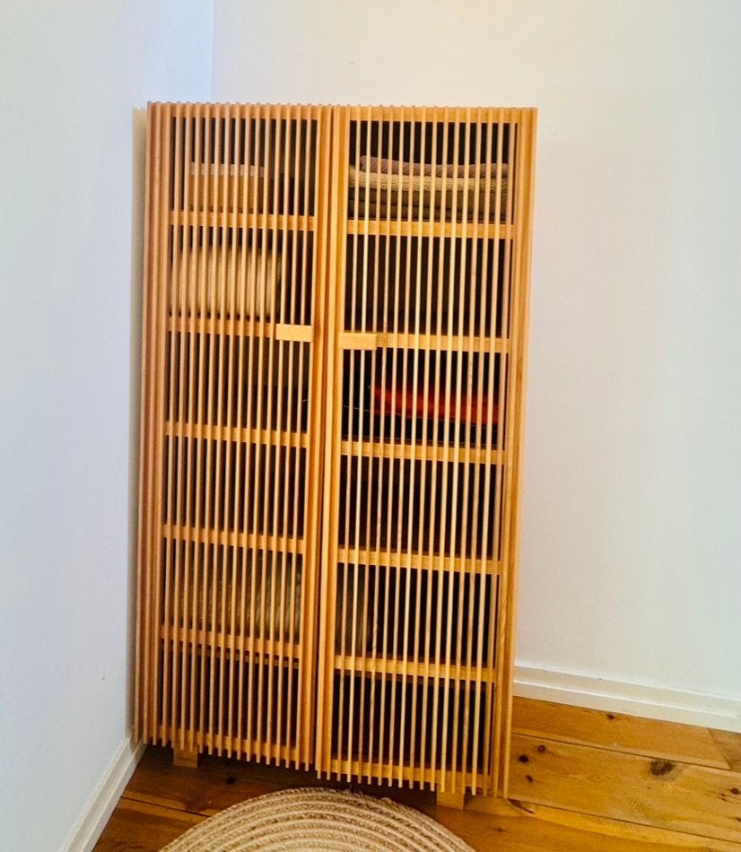 Like New Ash Wood Cabinets and Bamboo Wardrobe, Ophalen, Zo goed als nieuw, 25 tot 50 cm, Overige houtsoorten