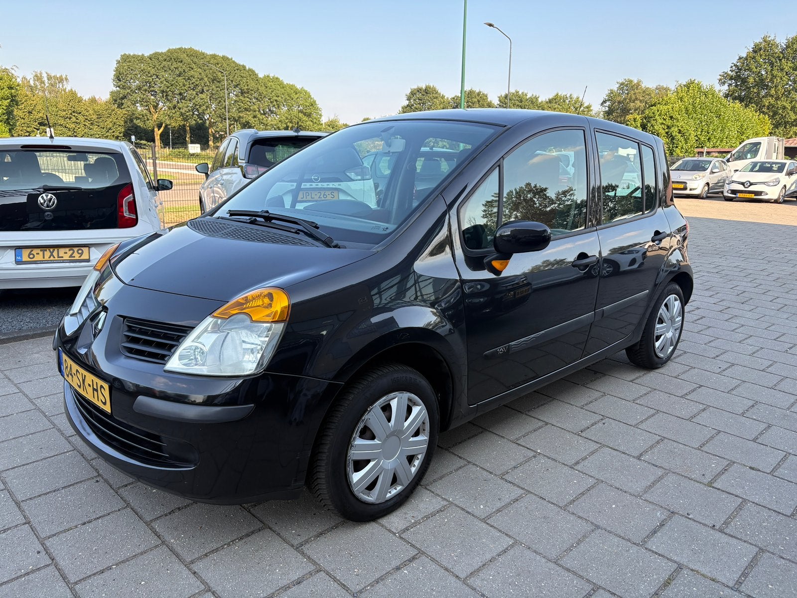 Renault Modus 1.2 16V Airco, APK tot 2027, Auto's, Voorwielaandrijving, Stof, 74 pk, Zwart