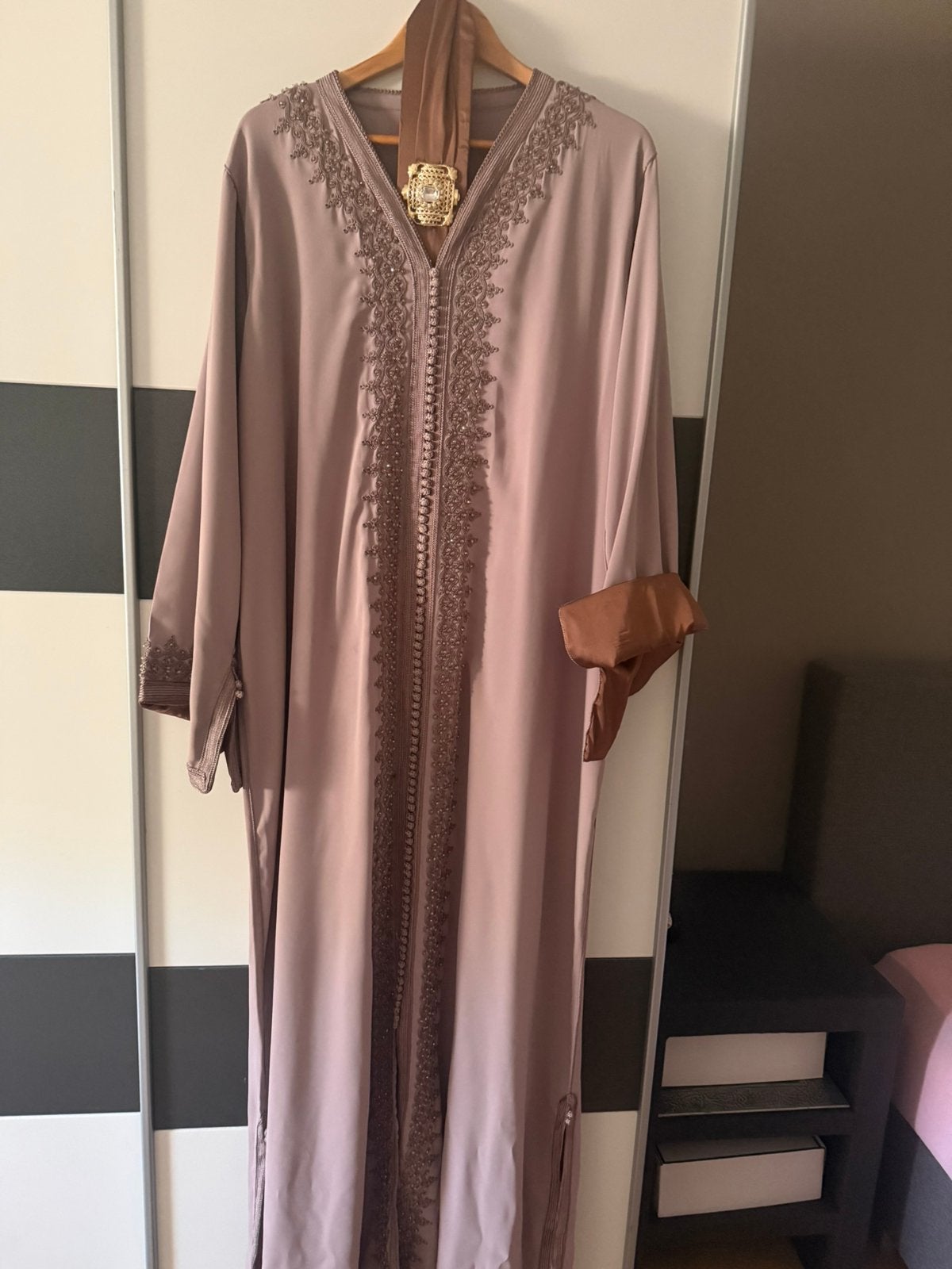 Caftan, Overige typen, Bruin, Maat 46/48 (XL) of groter, Ophalen of Verzenden