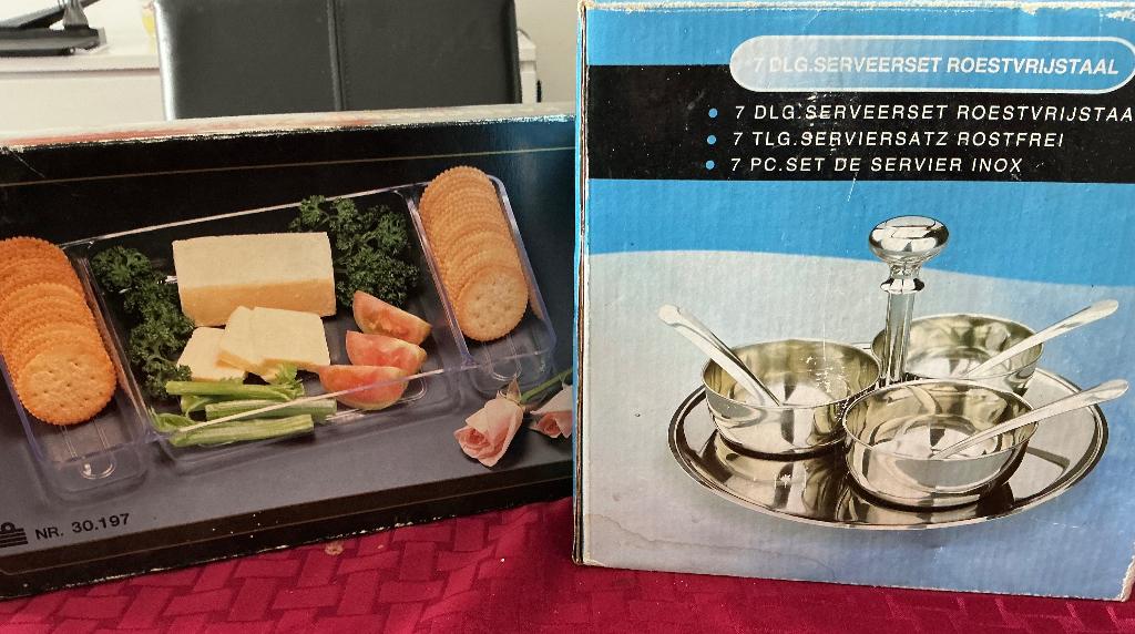 Partyschaal en serveerset sausjes, Ophalen, Nieuw, Overige typen
