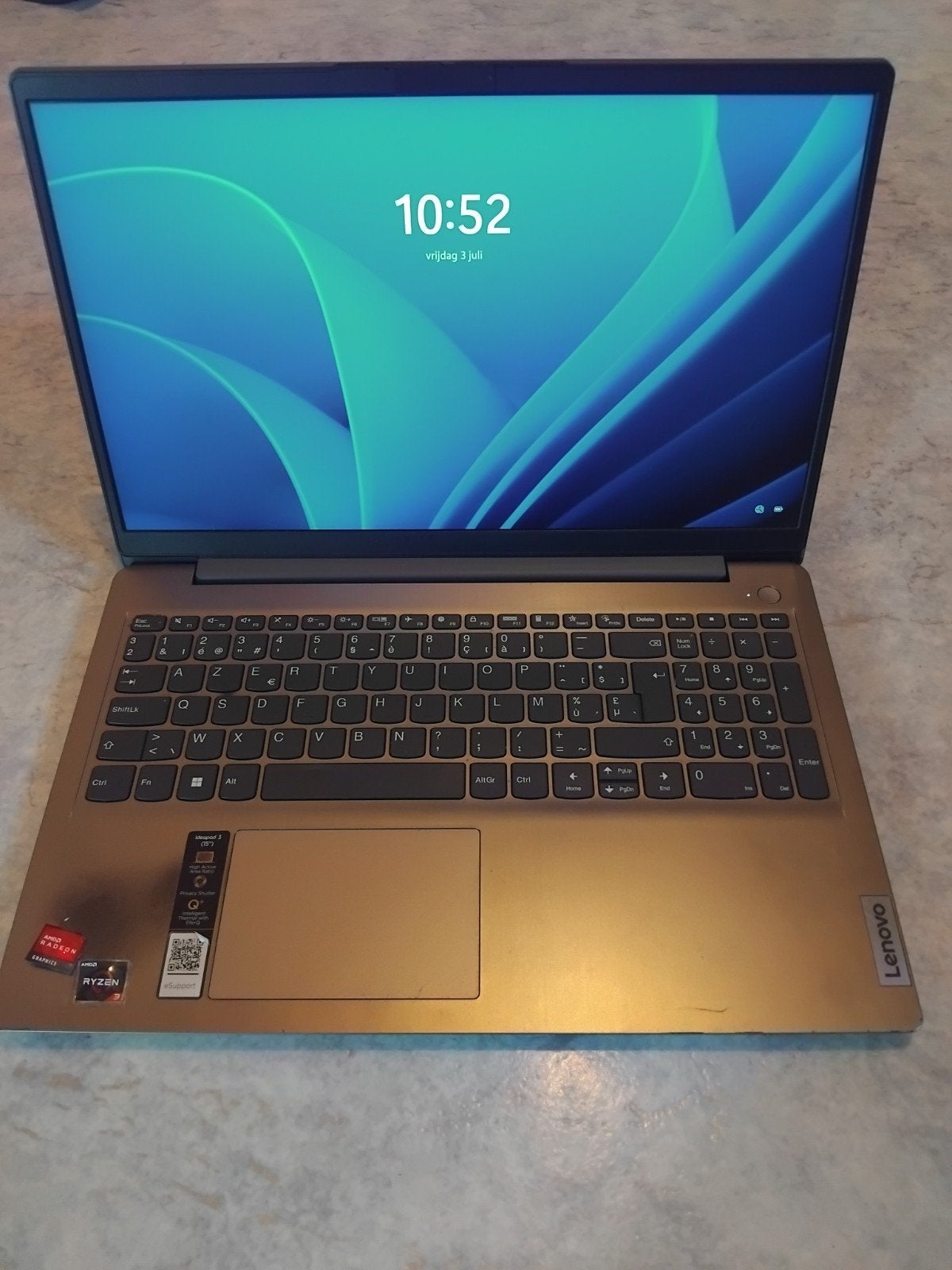 Lenovo laptop, Computers en Software, Windows Laptops, Gebruikt, 15 inch, SSD, Onbekend, 8 GB, Azerty, Ophalen