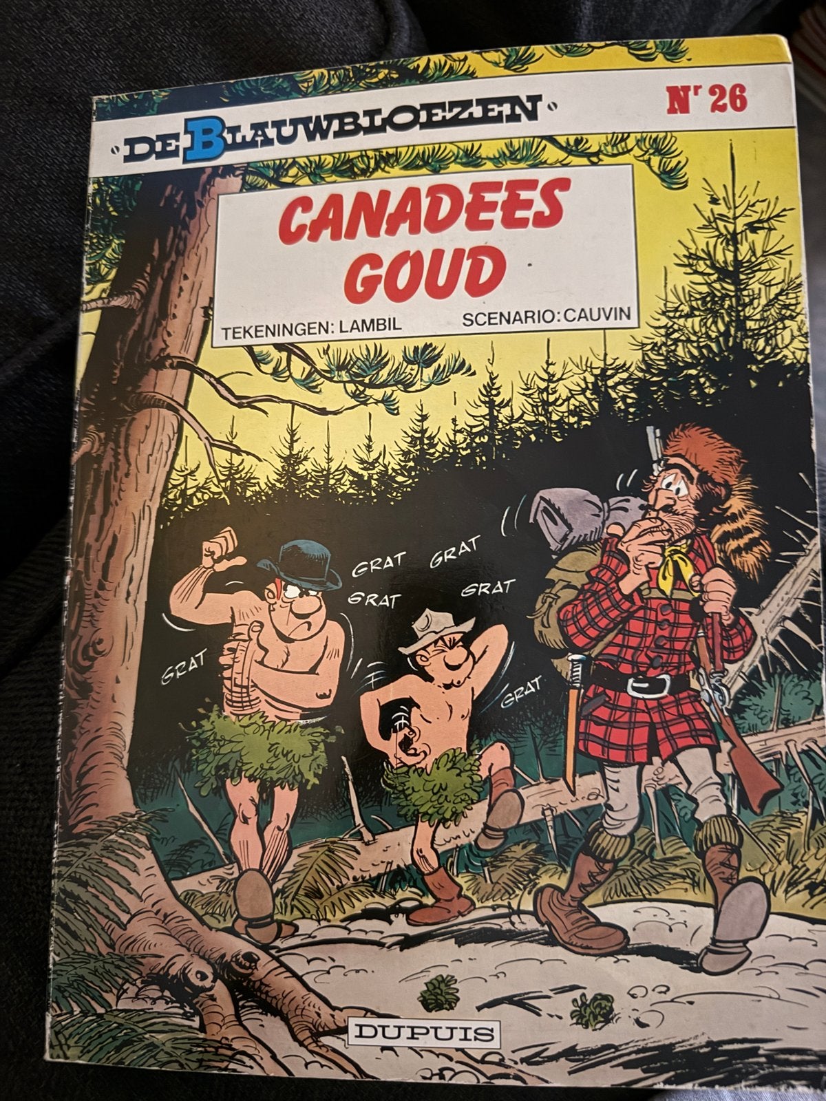 De Blauwbloezen nr. 26: Canadees Goud - Lambil & Cauvin, Eén stripboek, Ophalen of Verzenden, Gelezen