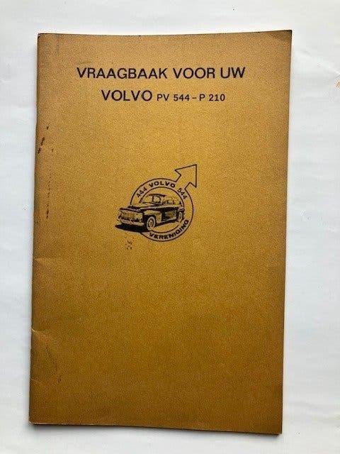 Vraagbaak       Volvo PV 544  -  P 210         1958  -  1964, Ophalen of Verzenden