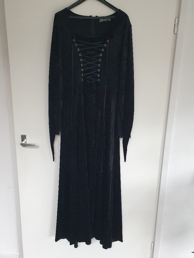 gothic jurk, Maat 38/40 (M), Zwart, Ophalen of Verzenden, Zo goed als nieuw