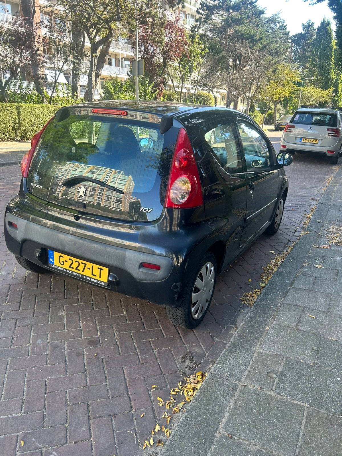 Peugeot 107 1.0 12V 3DR 2007 Zwart, Auto's, Voorwielaandrijving, 4 stoelen, Handgeschakeld, Particulier