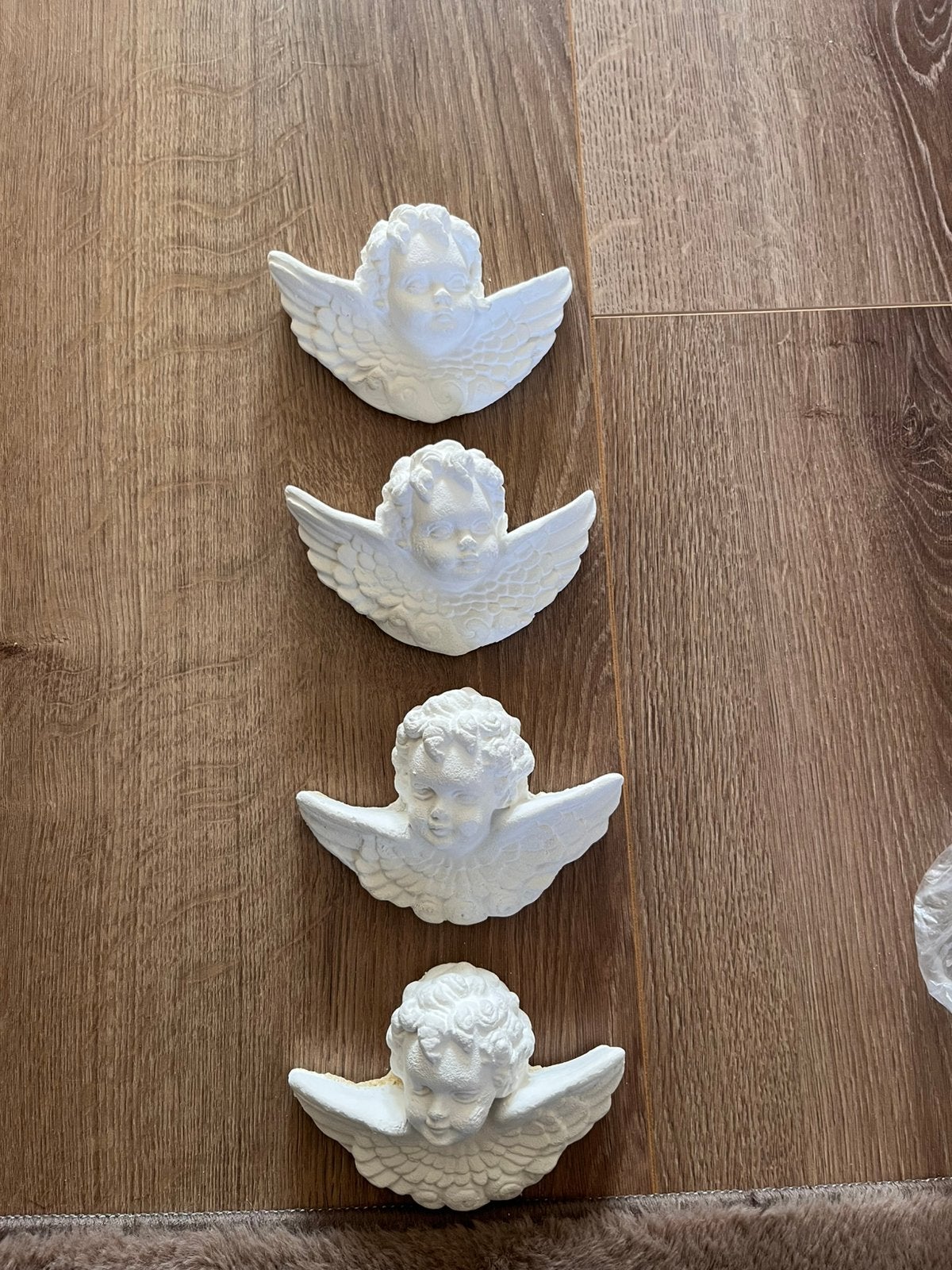 4 gipsen engelen, Ophalen of Verzenden
