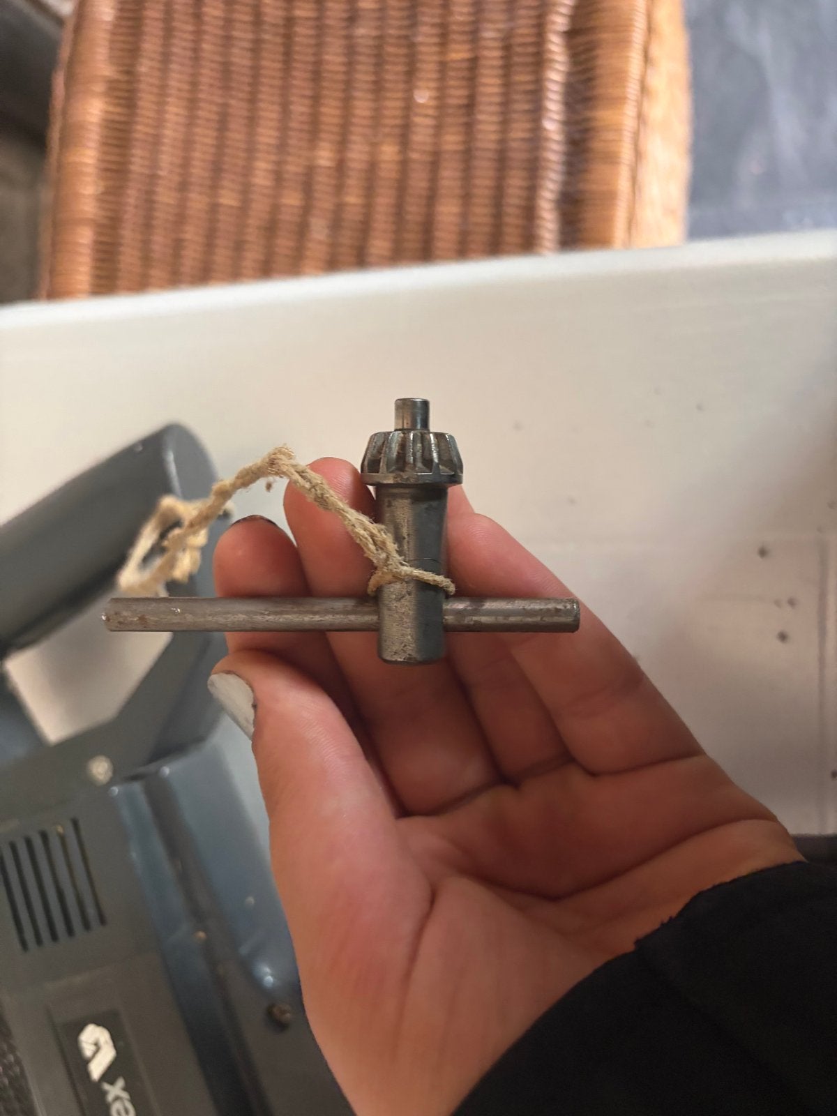Vintage Vindex Boormachine met Boorkop Sleutel, Ophalen of Verzenden, Gebruikt, Minder dan 400 watt, Boormachine