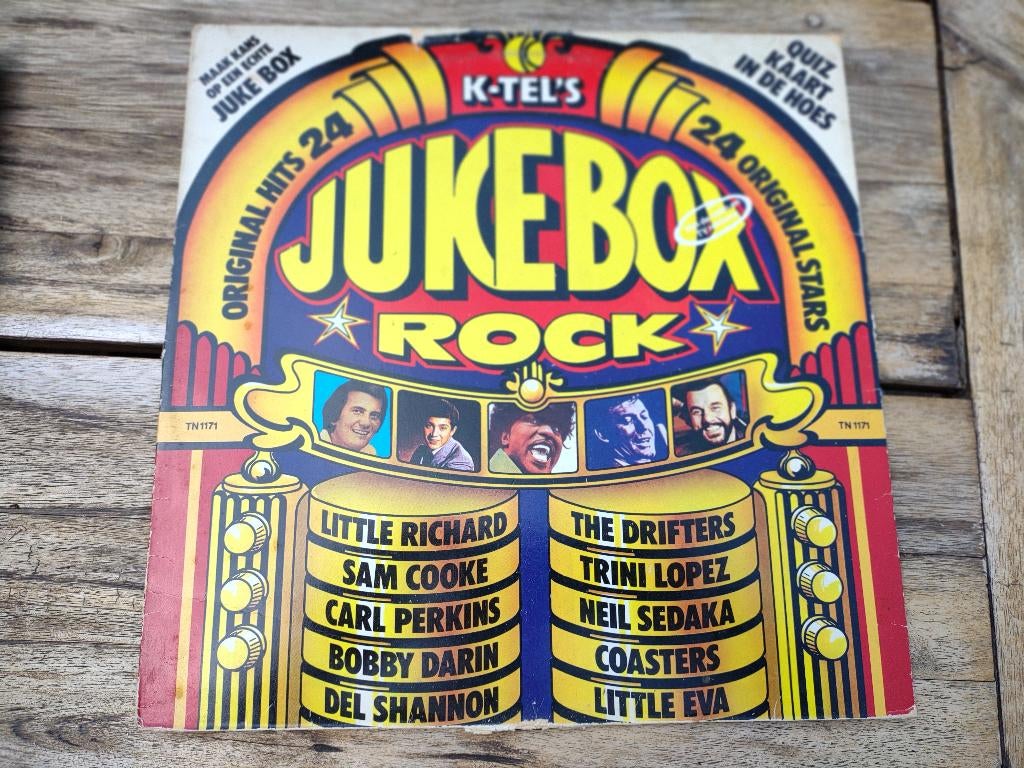 LP - K-Tel's Jukebox Rock gebruikte staat, Cd's en Dvd's, Vinyl | Verzamelalbums, Ophalen of Verzenden, Gebruikt, 12 inch, Overige genres