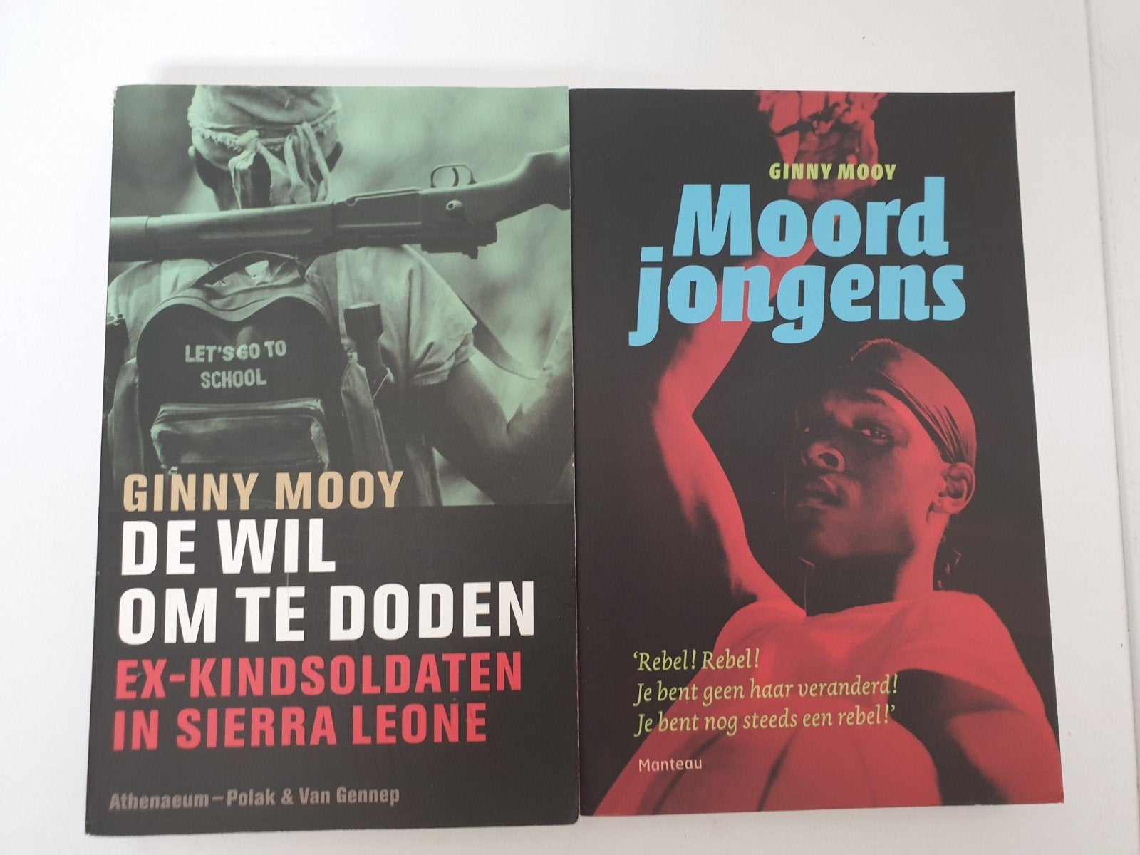Ginny Mooy - De Wil Om Te Doden & Moordjongens (2 boeken), Ophalen of Verzenden, Gelezen, Ginny Mooy