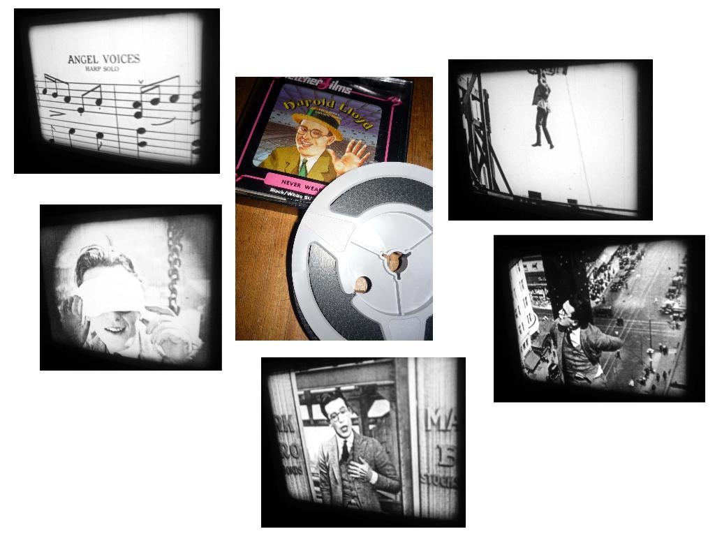 8mm film Harold Lloyd - Never Weaken - silent zw/w 60mtr, Ophalen of Verzenden, 8mm film