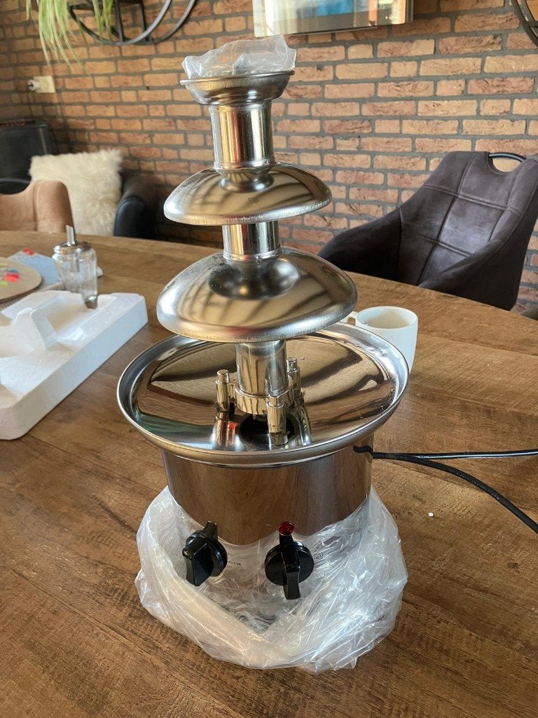 chocolade fontein gemaakt van rvs, Ophalen of Verzenden, Nieuw, Elektrisch, Fondue-accessoires