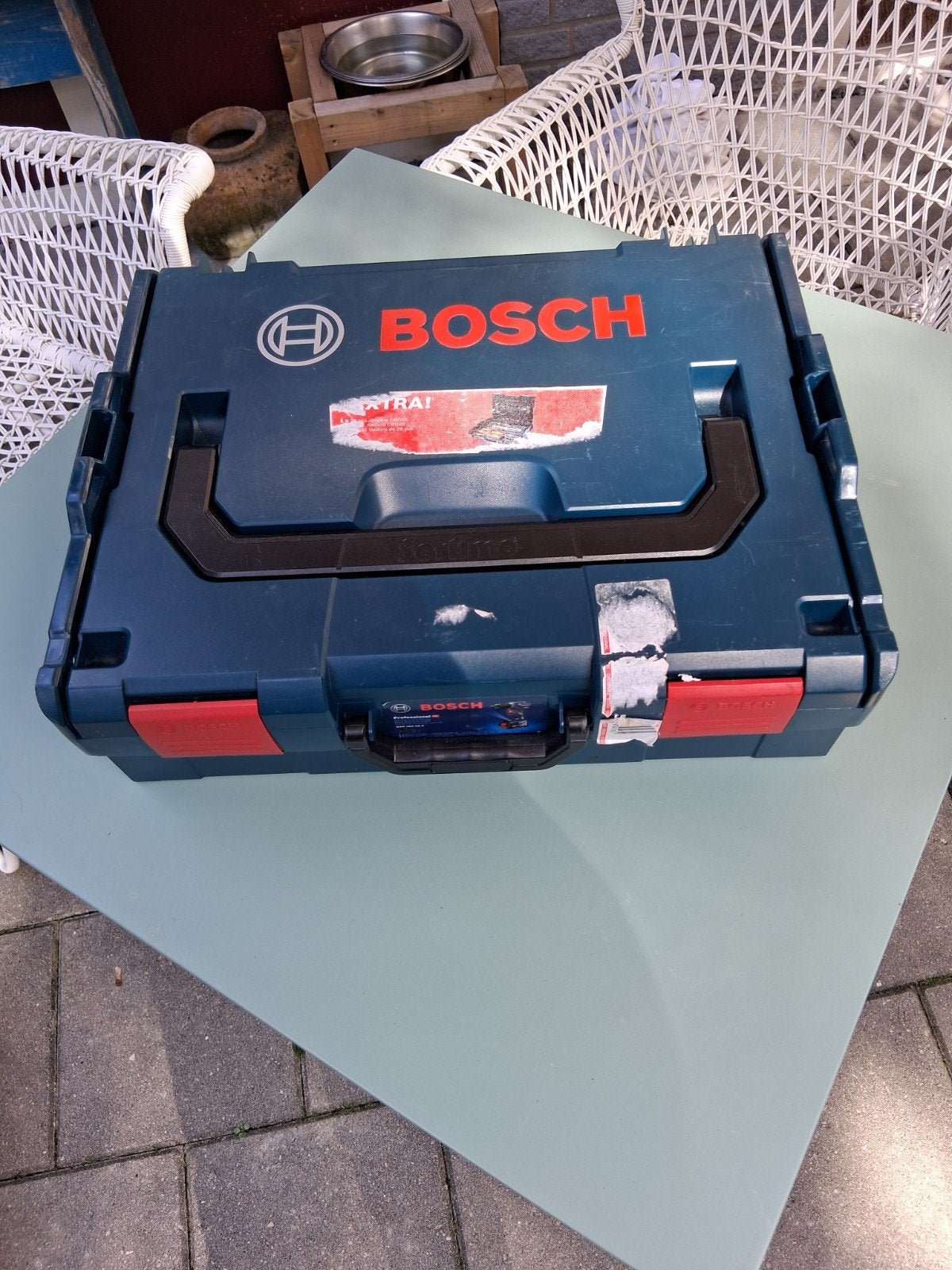 Parkside slijptol in bosch blauw opbergkoffer ., Ophalen, Nieuw