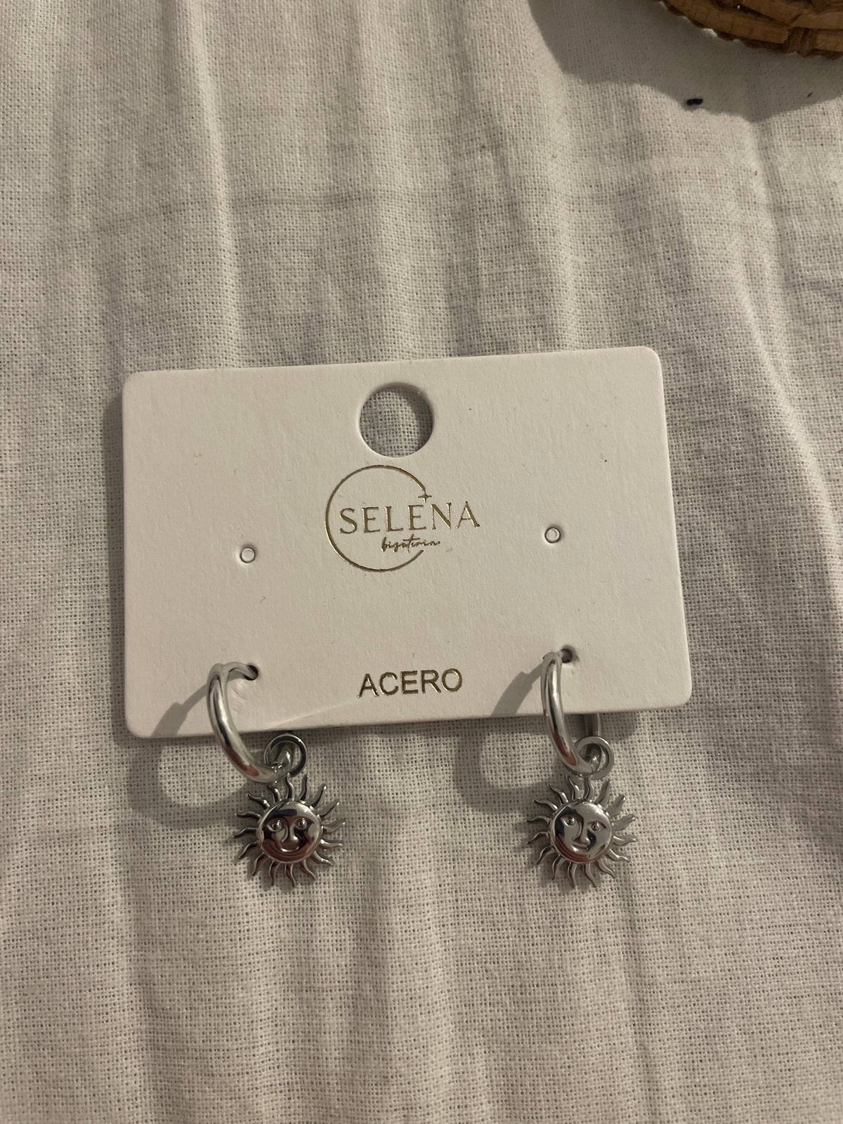 Selena Zon Oorbellen - Acero, Overige materialen, Hangers, Nieuw, Ophalen of Verzenden