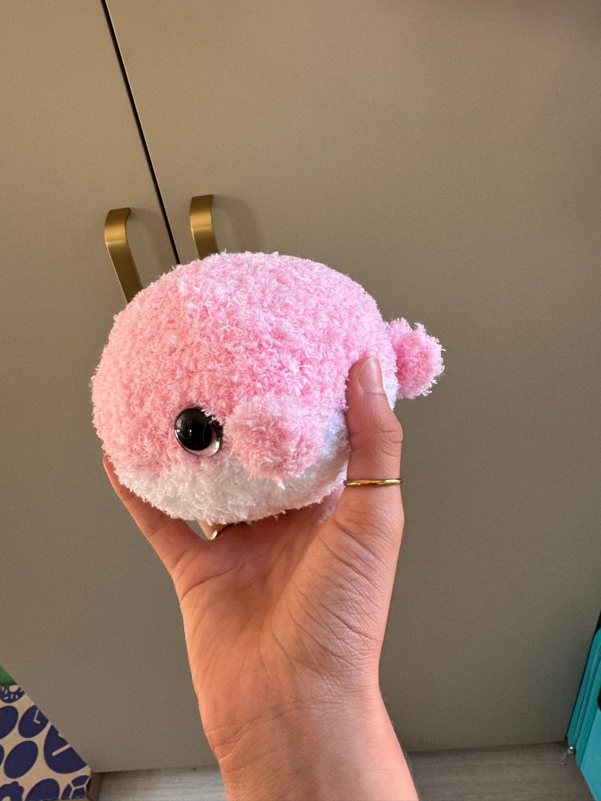 Leuke handgemaakte walvis knuffel - kraamcadeau/verjaardag, Overige merken, Overige typen, Nieuw, Ophalen of Verzenden