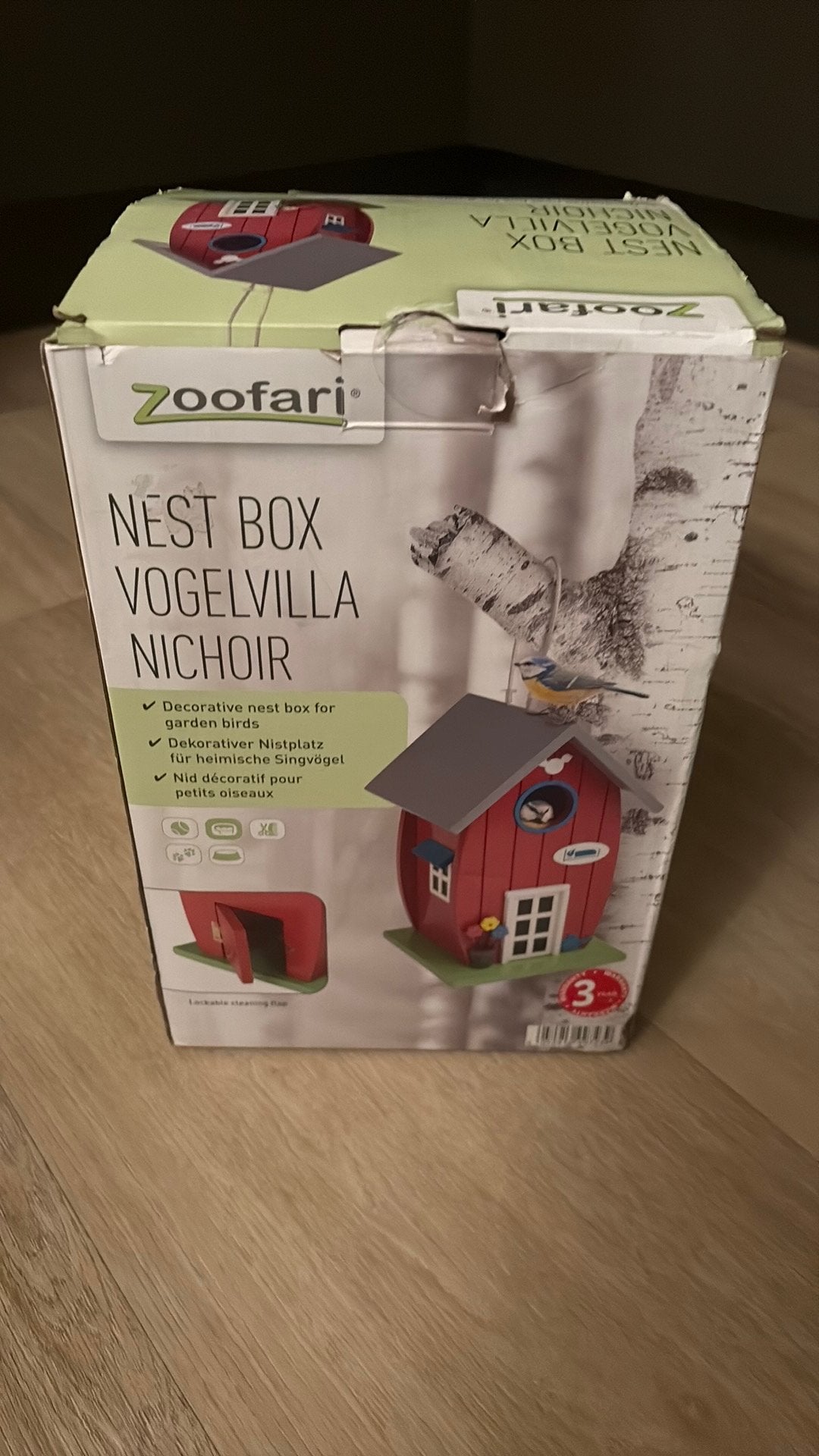 Super leuk nieuw vogelhuisje van zoofari, Ophalen of Verzenden, Zo goed als nieuw